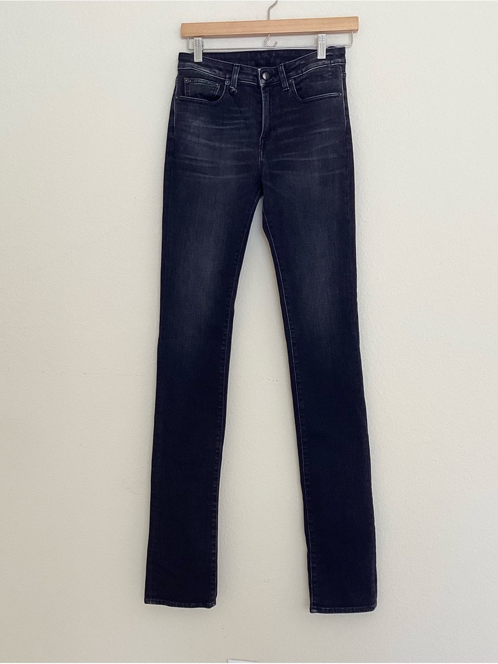 R13 Allison Slim Black Jeans SZ 25